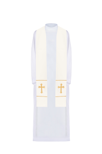Stuła kapłańska haftowana krzyż 063