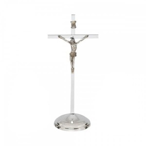 Krzyż stojący nowoczesny h 260 mm Stal Nierdzewna