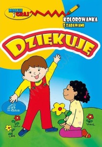 Dziękuję. Kolorowanka z zabawami