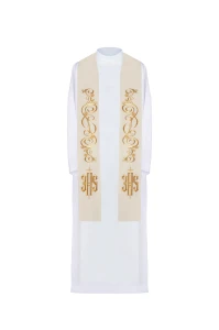 Stuła haftowana IHS KST/031 Écru