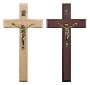 Krzyż wiszący drewniany płaski h 210mm