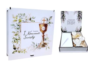 Pamiątka I Komunii Świętej Pudełko Prezent Komunijny PPK