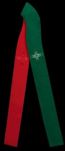 Stuła dwustronna czerwono-zielona 10-146