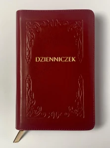 Dzienniczek Siostry Faustyny. Skóra. Bordo. Mały