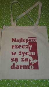 Torba bawełniana z nadrukiem MG